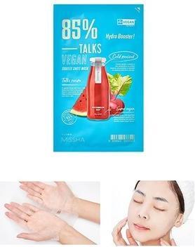 Produktbild Missha Talks Vegan Squeeze Sheet Mask Revitalizing And Hydrating Sheet Mask Based On Beet And