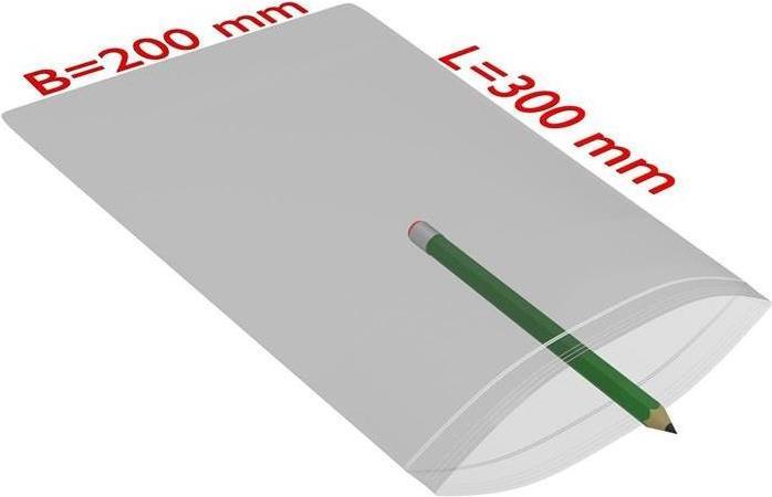Produktbild Transpak Druckverschlussbeutel Masse 200x300mm Stärke 90µ PE transparent (1000 Stück)