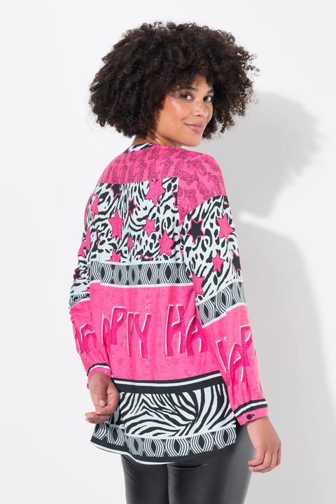 Produktbild Angel of Style Bluse, A-Linie, Happy Mustermix, Langarm (50)