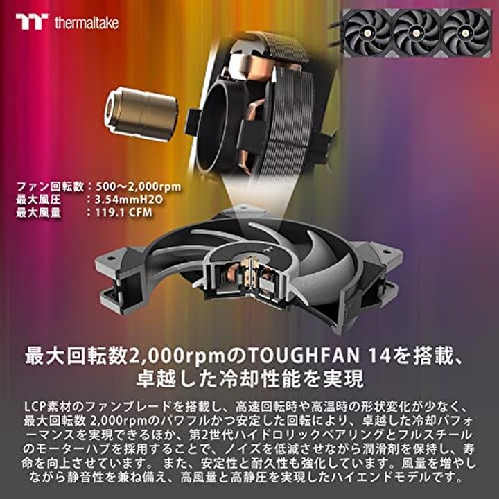 Actual product image Thermaltake TT Toughliquid Ultra 420 CPU Liquid Cool CL-W366-PL14BL-A