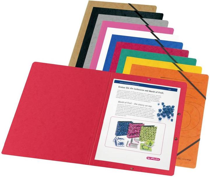 Actual product image Herlitz 11166816 File Folder Cardboard Mixed Colours A4 (A4, 1 Piece)