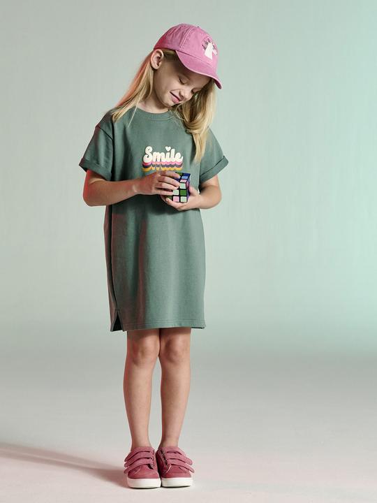 Produktbild Vertbaudet Leichtes Mädchen Sweatkleid mit Aufdruck (116)