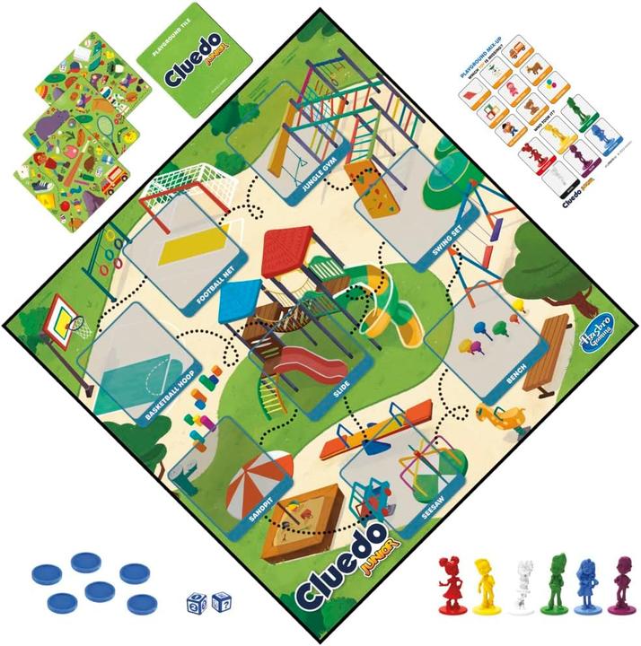 Productafbeelding Hasbro Gaming Cluedo Junior 2-in-1 Brettspiel (Engels, 2 - 6 Spelers)