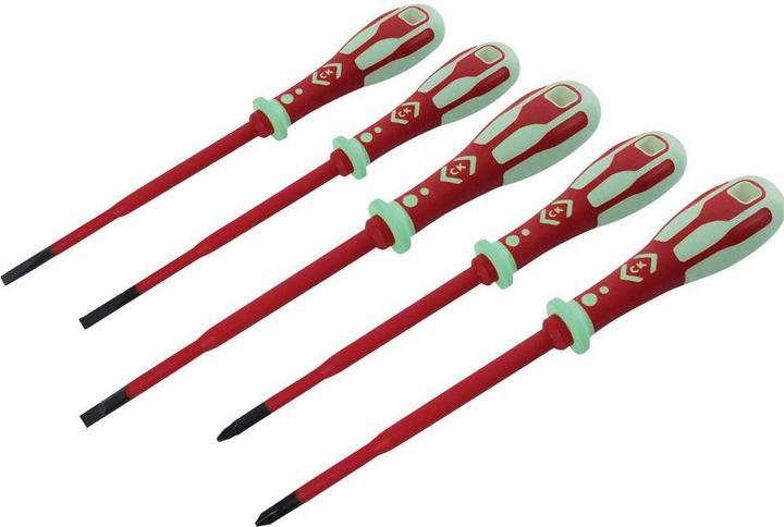 Actual product image C.K Magma DextroVDE Glo Phosphorescent Slim Screwd (Pozidriv cross recess (PZ))