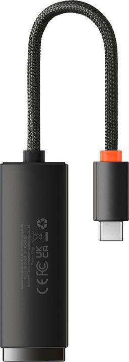 Immagine prodotto Baseus Adattatore di rete da USB-C a RJ45 serie Lite (nero) (USB-C, RJ45 (1x))