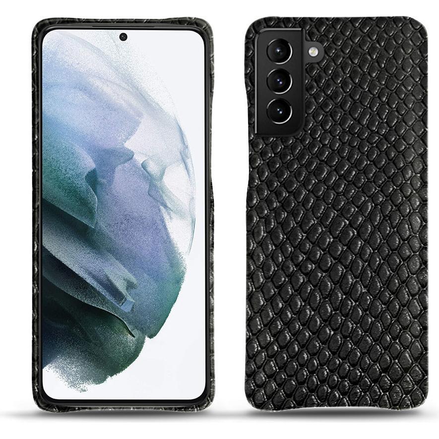 Noreve Lederschutzhülle (Samsung Galaxy S21+), Smartphone Hülle, Schwarz