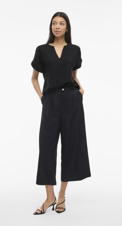 Produktbild Vila VIMARLEE Split Neck Oberteil mit kurzen Ärmeln (36)