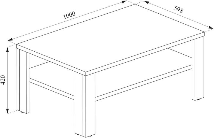 Produktbild Vicco Couchtisch (100 x 60 x 42 cm)