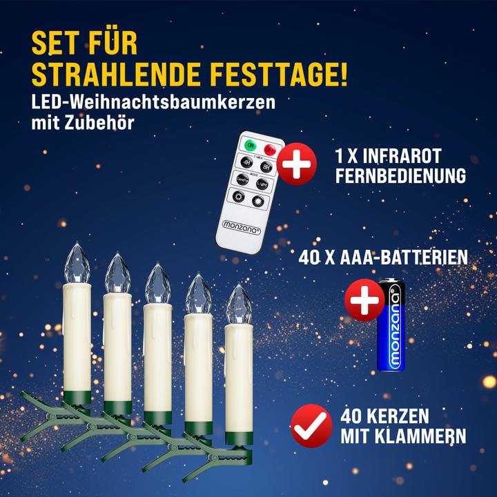 Image du produit Monzana Bougies de Noël LED (1 x)
