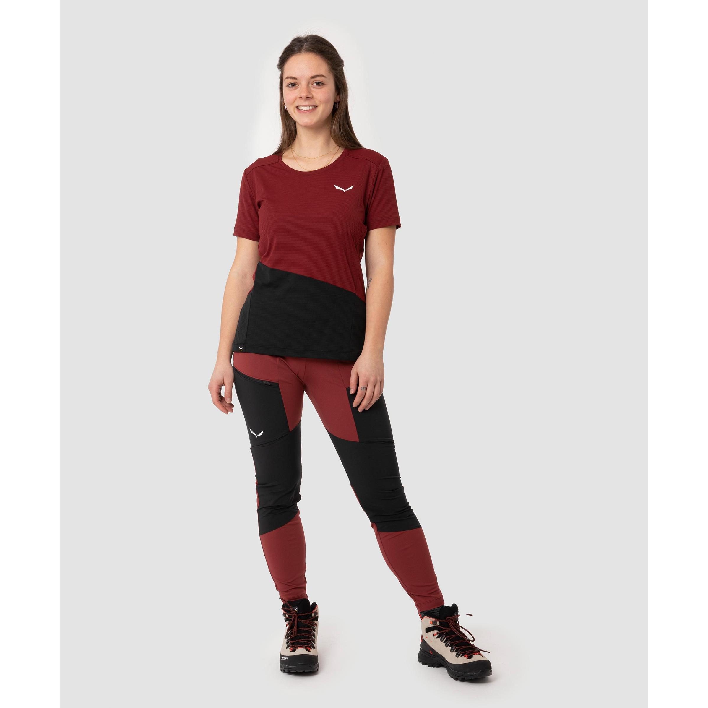 Thumbnail - Salewa, Damen, Outdoorhose, Women's Puez Dry Responsive Cargo Tights (42), Rot, 42