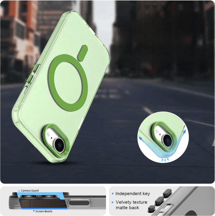 Immagine prodotto Cover-Discount iPhone 16e - Acryl-Handyhülle mit Magnet und Farbakzent (Apple iPhone 16e)