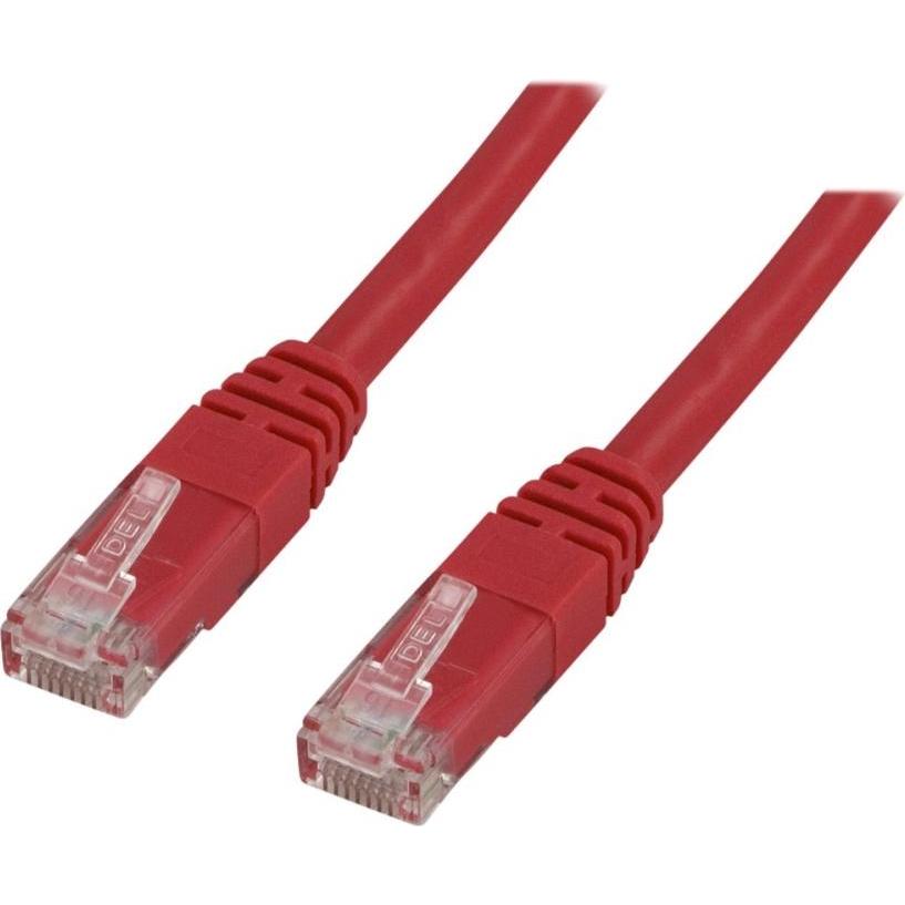 Deltaco UTP Cat6 - 5 m - Cat6 - RJ-45 - RJ-45 - Rot (U/UTP, 5 m), Netzwerkkabel