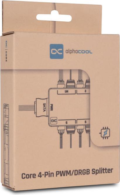 Immagine prodotto Alphacool Hub/Splitter Core 6x 4-Pin PWM/ARGB - nero (6 Ventilatore)