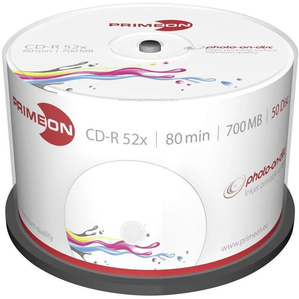 Primeon CD-R 700MB 50er Spindel (50 x), Optischer Datenträger