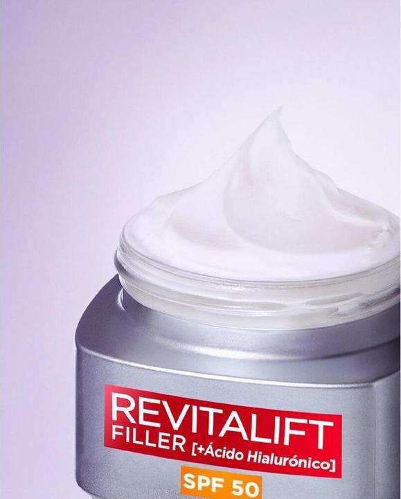 Actual product image L'Oréal Paris REVITALIFT FILLER ácido hialurónico crema día SPF50 50 ml (50 ml, Day cream, SPF 50)