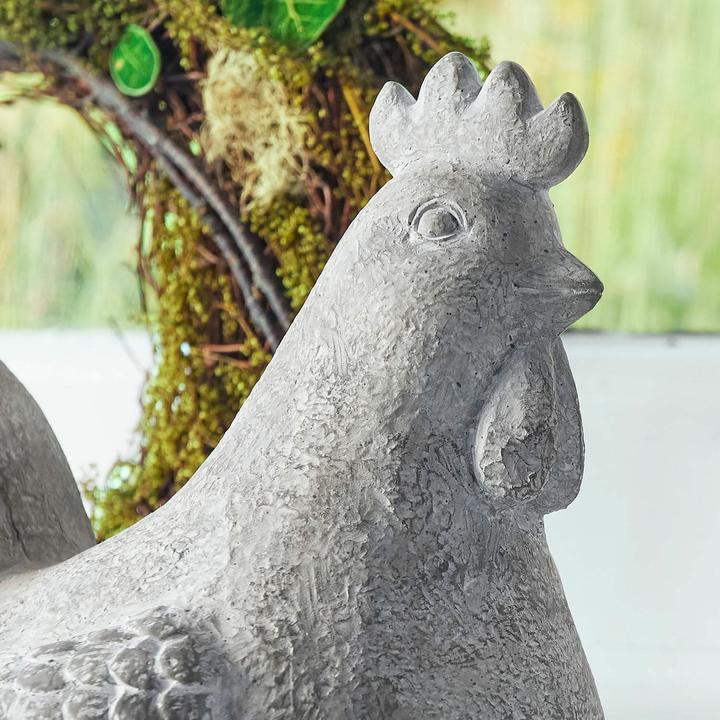 Produktbild Loberon Deko-Henne Roselique grau/beige