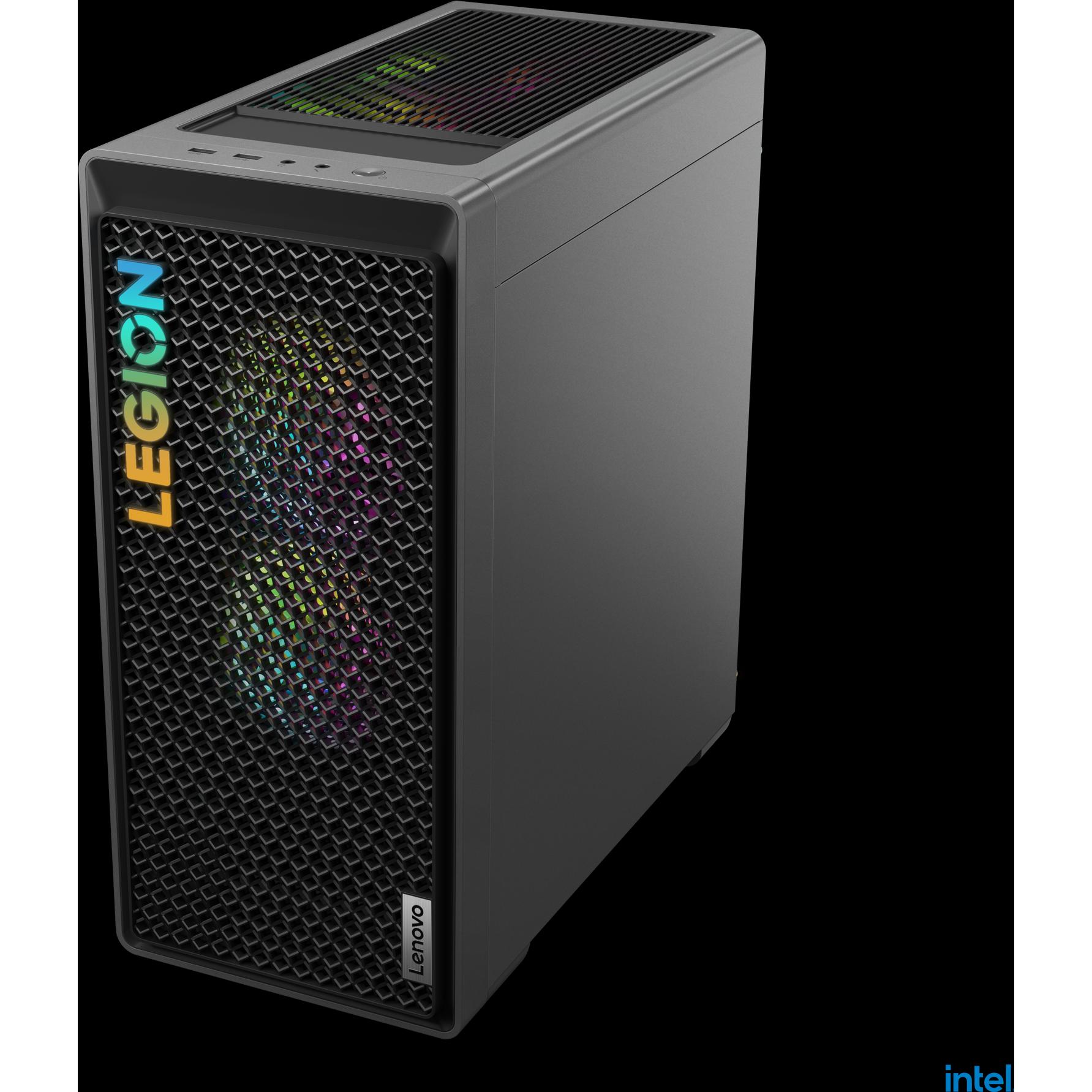 Thumbnail - Lenovo Legion T5 (Intel Core i7-14700KF, 16 GB, 1000 GB, GeForce RTX 4070 Super), PC, Grau