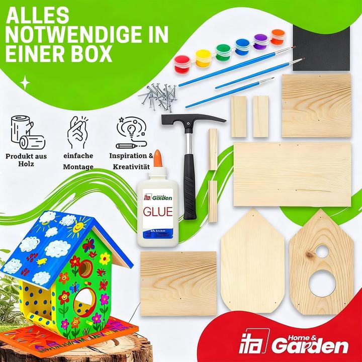 Produktbild ITA DIY Vogelfutterhaus-Bausatz