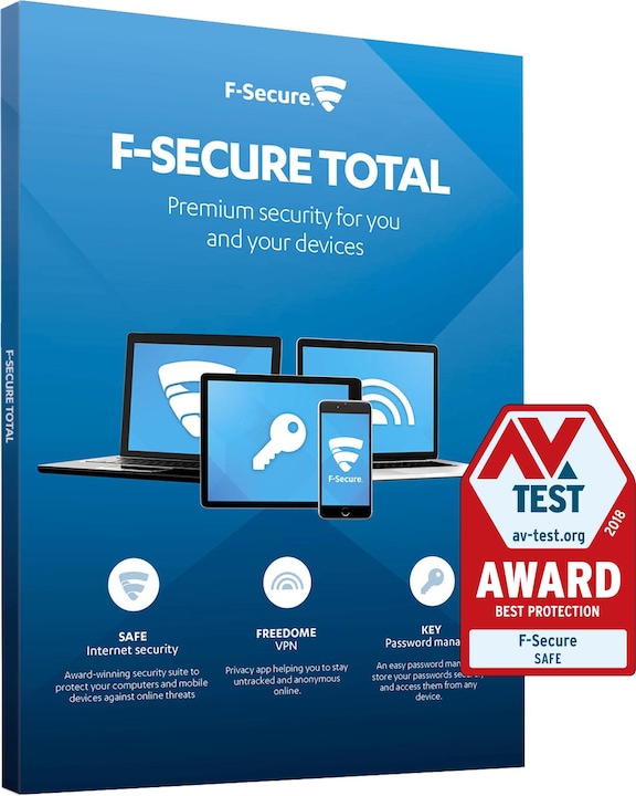 Produktbild F-Secure Total (3 User, 3 Geräte/User, 12 Monate)