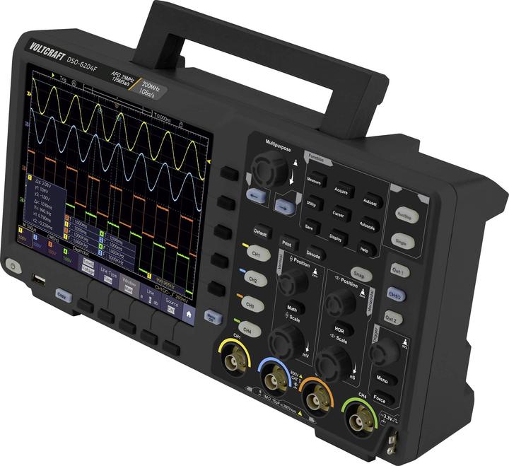Produktbild Voltcraft Digitales Oszilloskop DIGITAL OSZILLOSKOP DSO 6204F (CAT II)