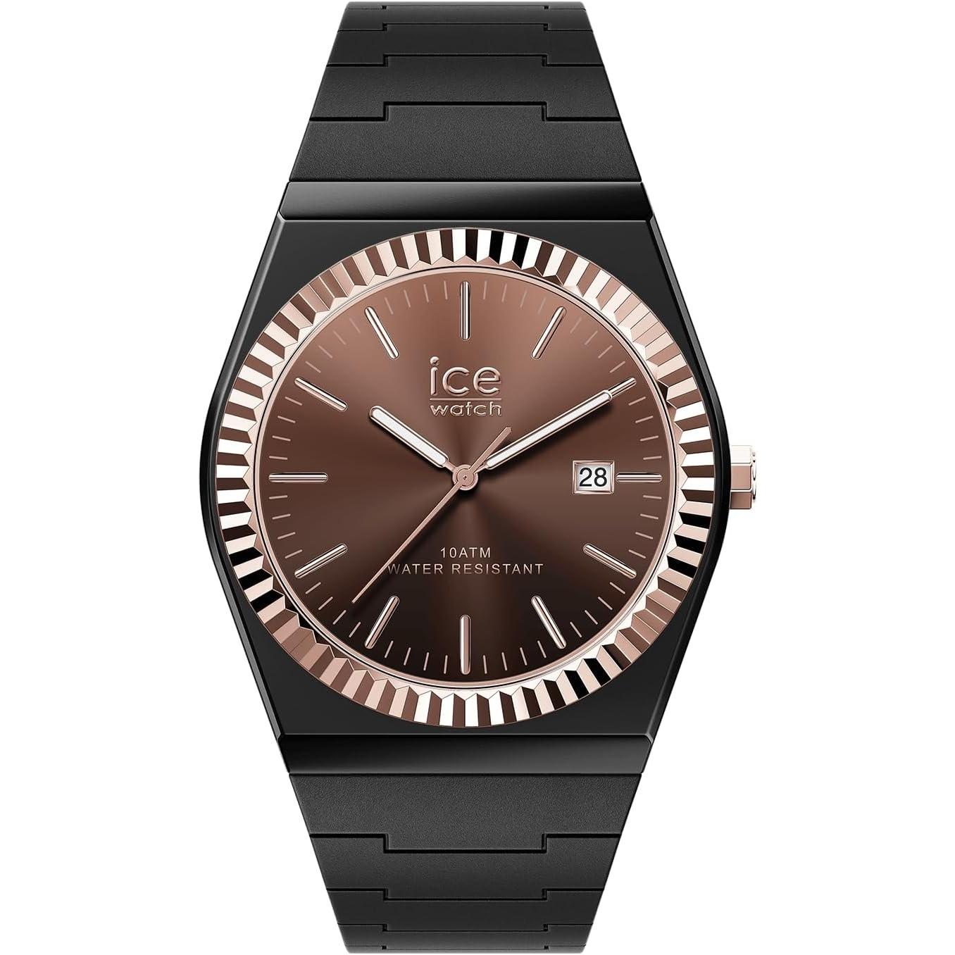 ICE Watch, Orologio da polso, ICE-Watch ICE power PW1 Armbanduhr Unisex, Nero, Oro, (Orologio da polso analogico, 36 mm)