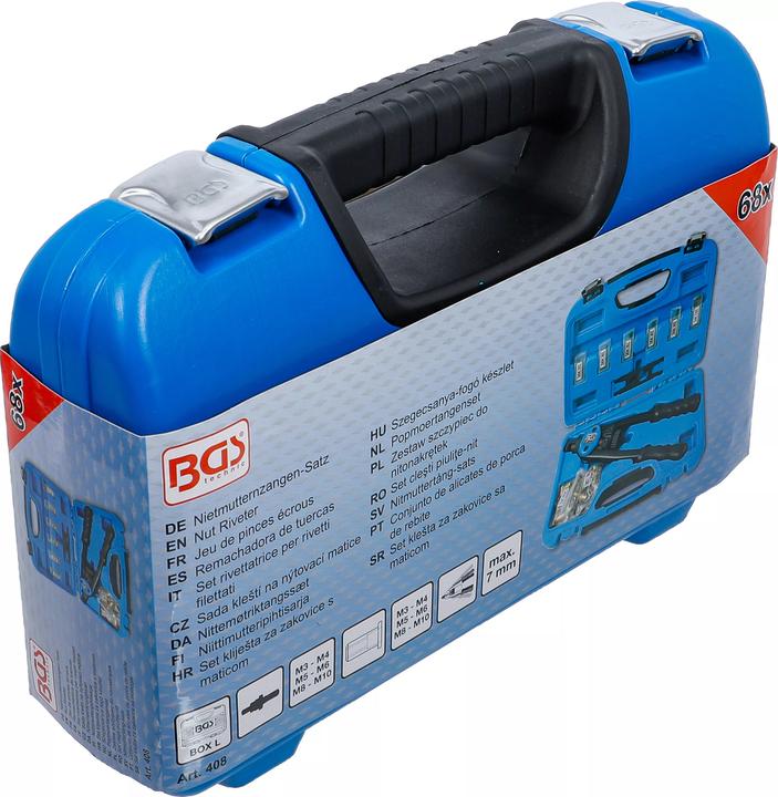 Produktbild BGS Nietmutternzangen-Satz M3 - M10 68-tlg. (330 mm)