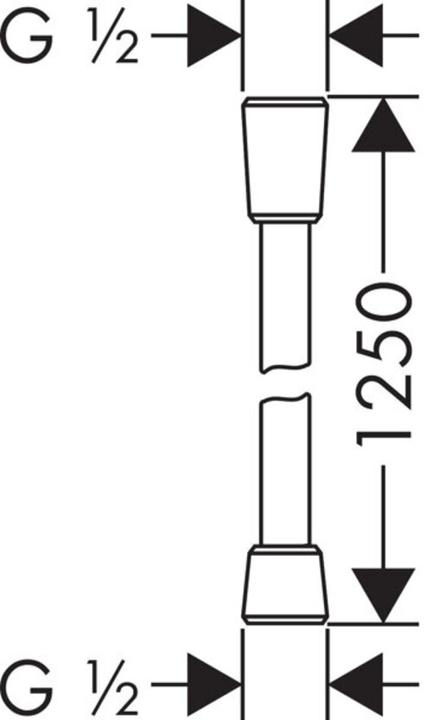 Produktbild hansgrohe AXOR Brauseschlauch 1,25 m (125 cm)
