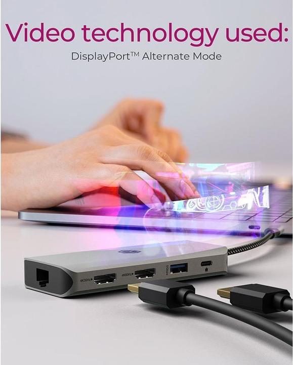 Produktbild Icy Box IB-DK4012-CPD (USB-C, 9 Ports)