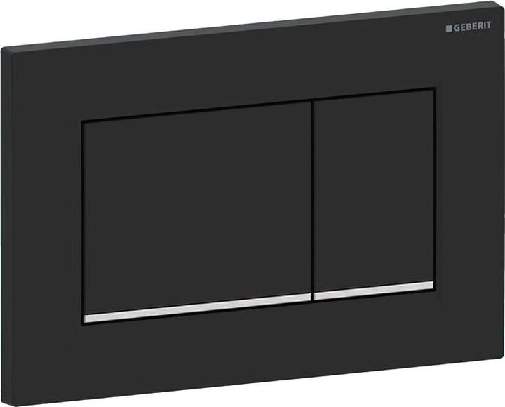 Image du produit Geberit Sigma30 Plaque d'écoulement pour système d'évacuation double, noir mat