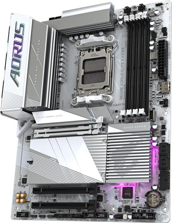 Actual product image Gigabyte B650E AORUS Elite X AX ICE (AM5, AMD B650E, ATX)