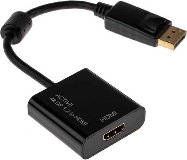 RS PRO Adaptateur HDMI femelle HDMI - DisplayPort mâle, 150mm (HDMI, 20 cm)