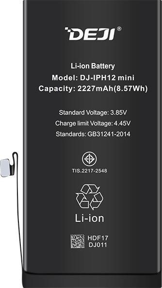 Actual product image DEJI Replacement battery 12 Mini normal capacity 2227mAh