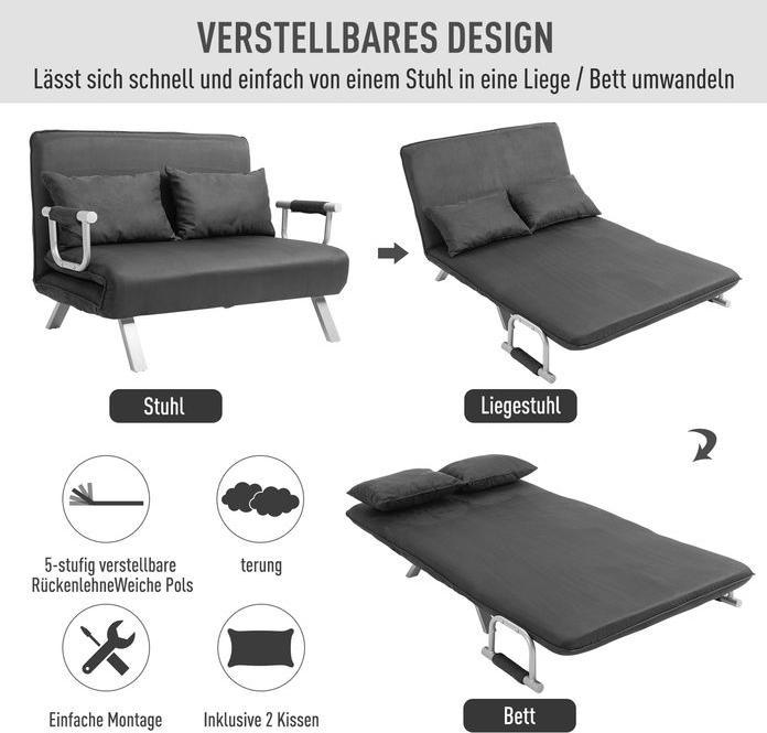 Immagine prodotto Swisshandel24 Schlafsofa (2 posti)