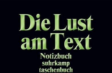 Produktbild Notizbuch taschenbuch. Die Lust am Text (A6, Blanko, Weicher Einband)