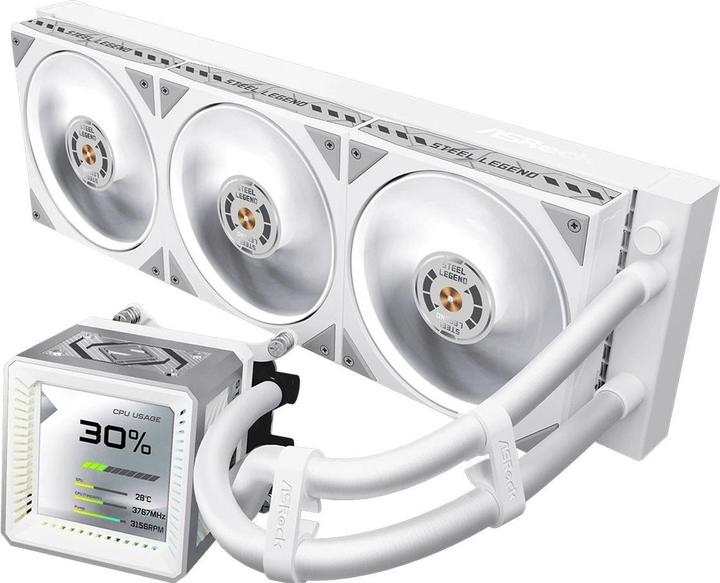 AsRock CPC Steel Legend 360 LCD White