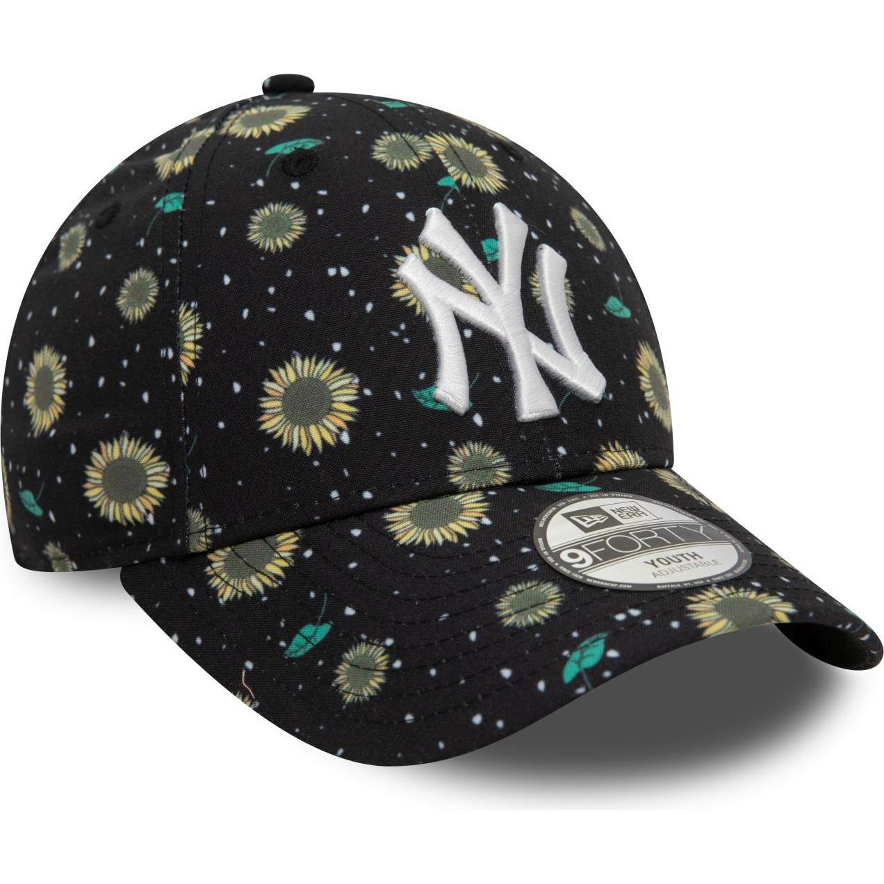 New Era, Jungen, Cap, 9Forty Kinder Cap - FLORAL New York Yankees - Child, Schwarz, (53, 52 C, 54 C)