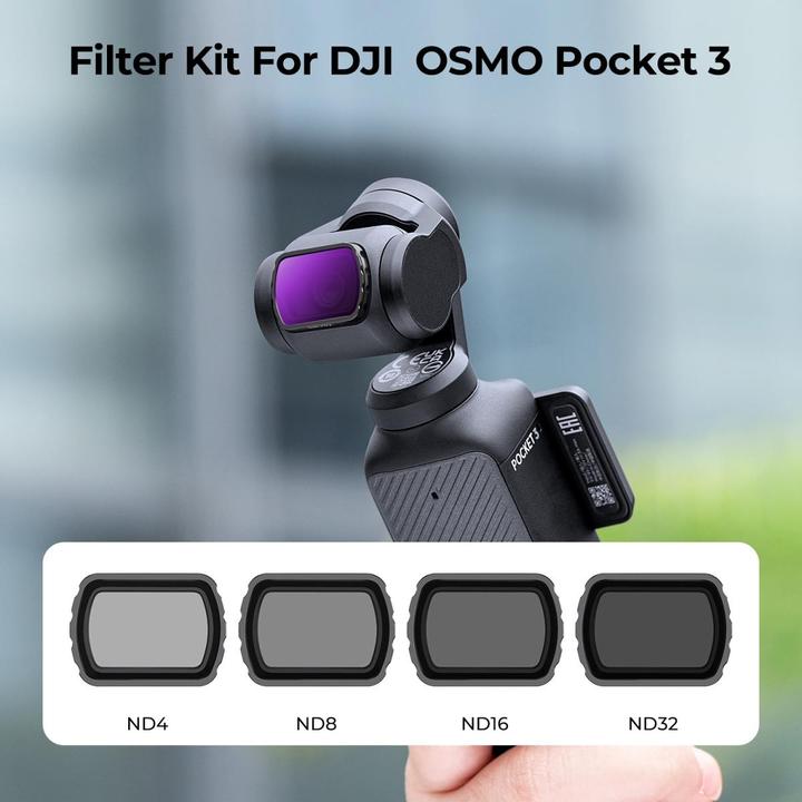 Produktbild K&F Concept 4pcs Filter Kit, Magnetic ND4+ND8+ND16+ND32, HD, Anti-Reflection Green Coating, Waterproof and Scrat