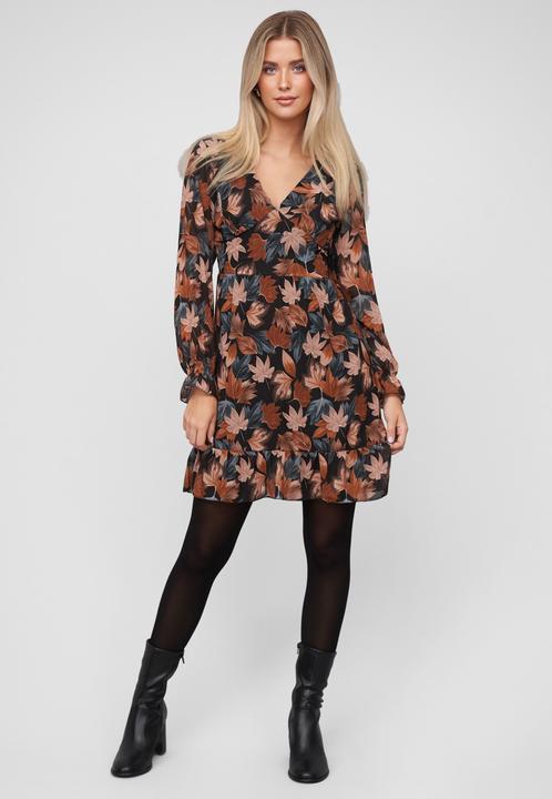 Produktbild Cloud 5ive Chiffon Dress with AOP black/multicolor L (L, S)