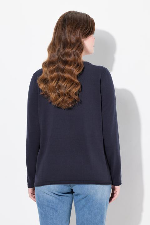 Produktbild Ulla Popken Pullover, Fruchtmotiv, Rundhals, Langarm (46, 48)