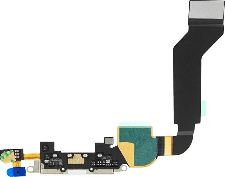 Productafbeelding OEM Systeemconnector + Flexkabel iPhone voor 4s wit (Apple iPhone 4s)