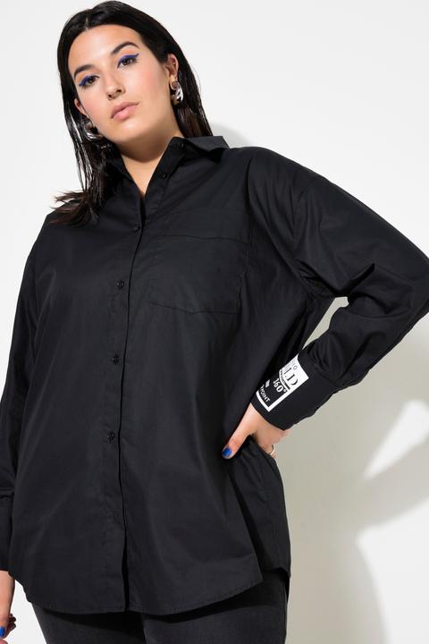 Actual product image Studio Untold Logo Cuff Oversized Button Down Blouse (54)