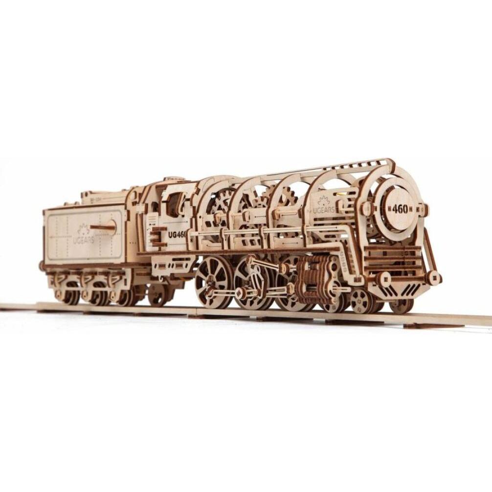 Thumbnail - Ugears Dampflokomotive mit Schlepptender