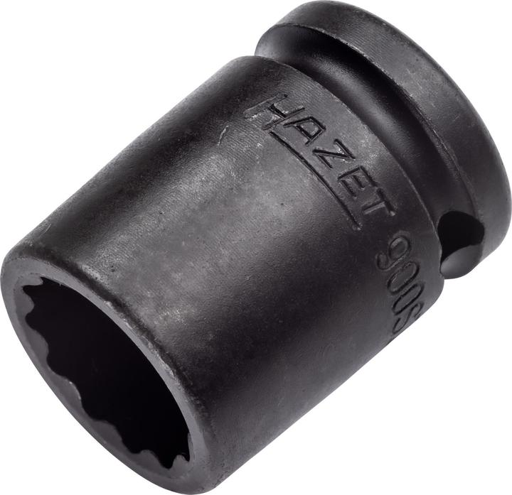Produktbild HAZET Schlag-, Maschinenschrauber Steckschlüsseleinsatz ∙ Doppelsechskant 900SZ-19 ∙ Vierkant12,5 m… (19 mm)