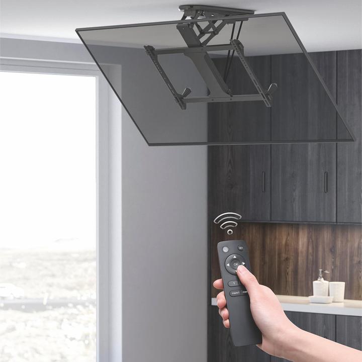 Actual product image Maclean UCHWYT DO TV ELEKTRYCZNY SUFITOWY 32 -70 35KG MC-880T (Ceiling, 35 kg, 32" - 70")