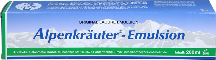 Image du produit Axisis LACÚRE Émulsion d'herbes alpines, 200 ml de solution (Crème pour le corps, 200 ml)