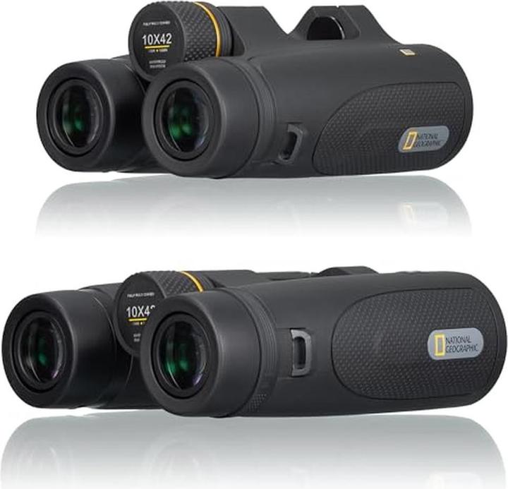 Productafbeelding National Geographic Waterdichte 10x42 verrekijker met draaibare oogschelpen voor helder buiten kijken (10 x, 42 mm)