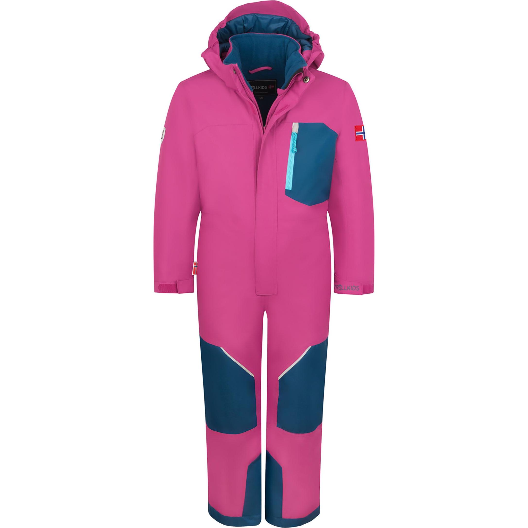 Trollkids, Unisex, Skijacke, Isfjord XT (116), Rosa, 116