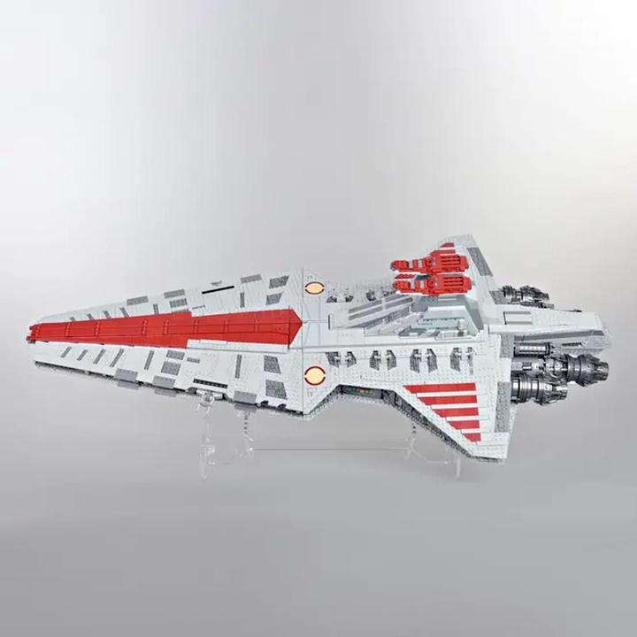 iDisplayit Acrylic stand 2 in 1 for LEGO® 75367 SW Venator-class Republic Attack Cruiser