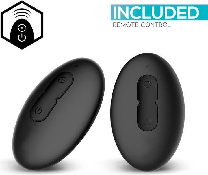 Produktbild IntoYou Sasha - Vibrierender Analplug mit vibrierender Zunge und Fernbedienung - Schwarz