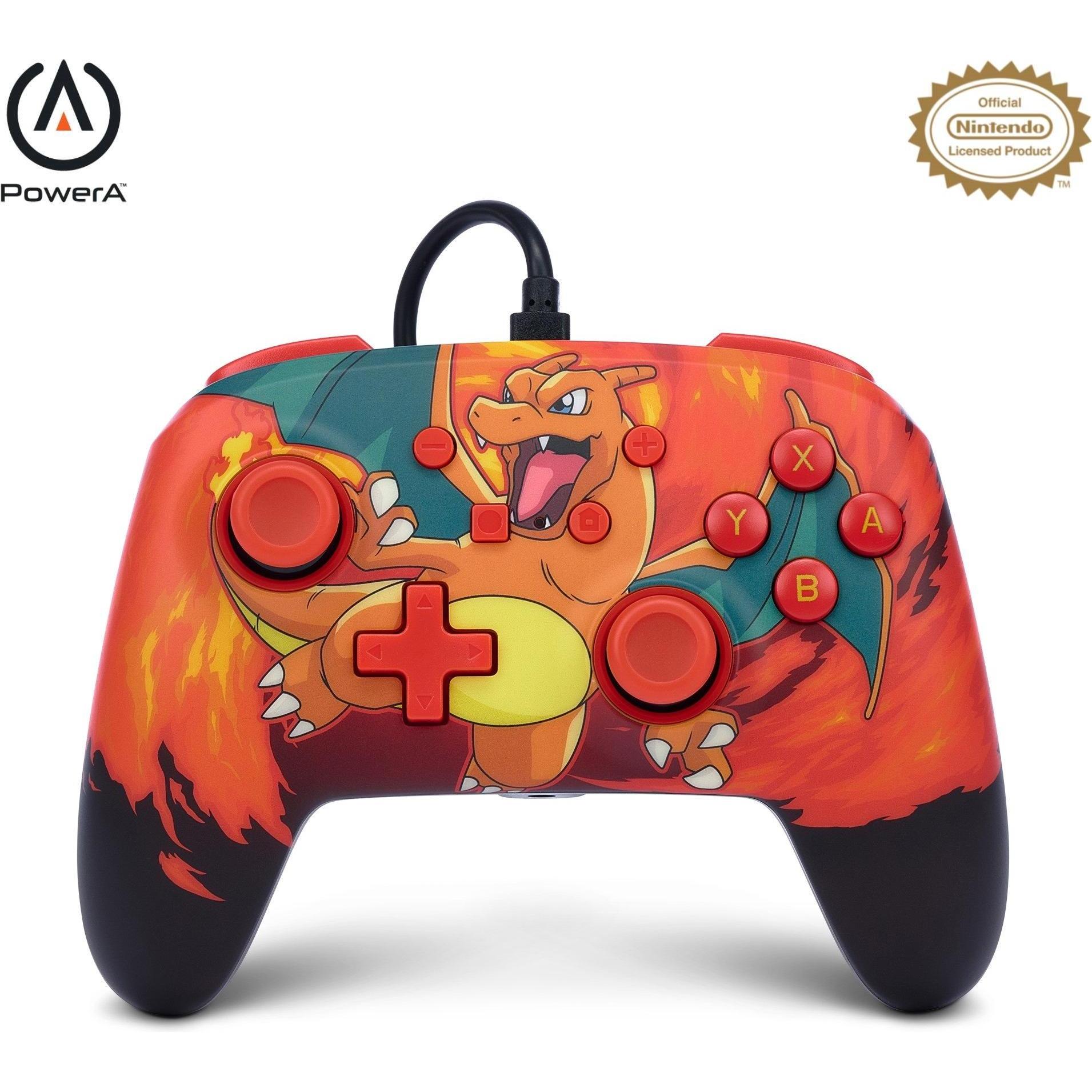 PowerA Switch Controller - Charizard Vortex (Switch), Gaming Controller, Mehrfarbig